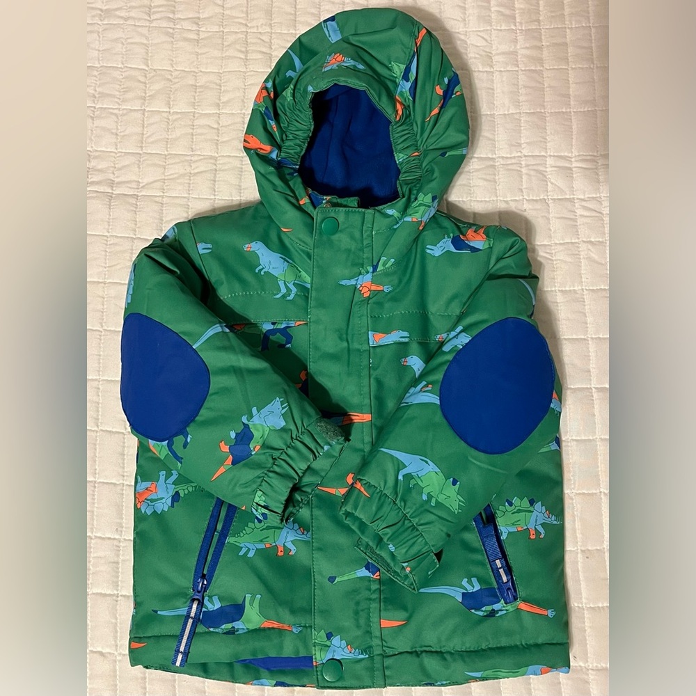 Cat & Jack Toddler Boys Dinosaur Ski Jacket with Removable Fleece Insert